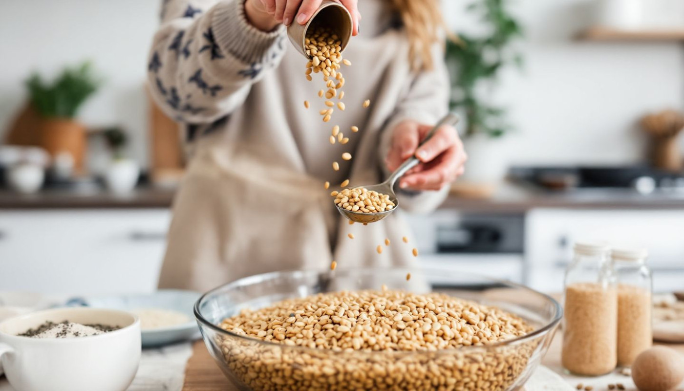 Création de recettes riches en protéines avec des graines